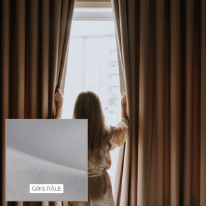 Ripplefold Matte Curtains - Light Grey